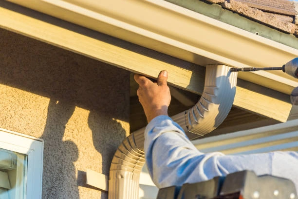 Professional gutter installation service for homes, ensuring proper drainage and protection.