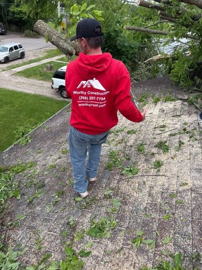 storm damage roof repair steps after severe weather