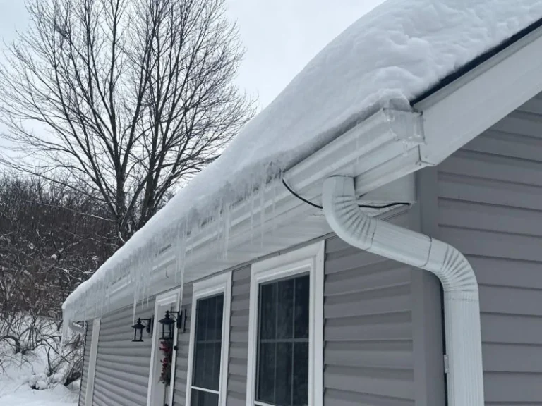 Attic insulation and ventilation diagram showing airflow that supports ice dam prevention and reduces roof heat loss